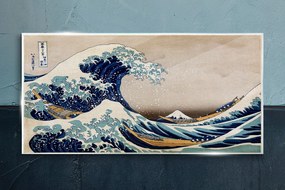 Sklenený obraz Kanagawa je veľká vlna