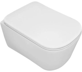Kerasan Kerasan, TRIBECA závesná WC misa, Rimless, 35x54cm, biela, 511401
