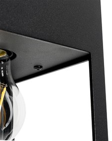 Moderné stropné svietidlo čierne 2-žiarovkové - Cela