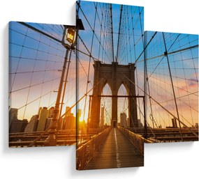 Obraz - Brooklynský most, Manhattan, New York (90x60 cm)