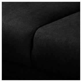 Čierna rohová pohovka (ľavý roh) Beata - Ropez