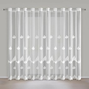 ZÁCLONA NA KRÚŽKOCH ISARI 350X250 CM KVETY
