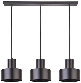 Luster na lanku RIF 3xE27/60W/230V čierna