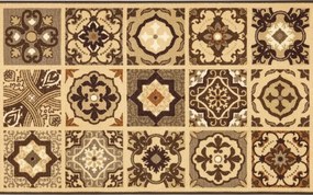 Protišmykový behúň PATCHWORK 07 béžový