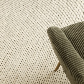 Dywany Łuszczów, Kusový koberec Tahar 99004B cream, 90x150, biela, obývacia izba