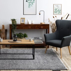 Dywany Łuszczów, Kusový koberec Berber 9000 light grey, 80x150, šedá, obývacia izba