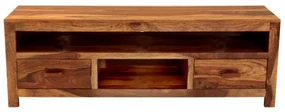 TV stolík Kali 150x50x45 indický masív palisander Natural