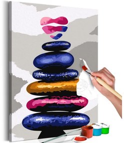 Obraz - maľovaný podľa čísel Colored Pebbles