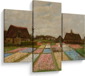 Obraz - Vincent van Gogh, Flower Beds in Holland, reprodukcia (90x60 cm)
