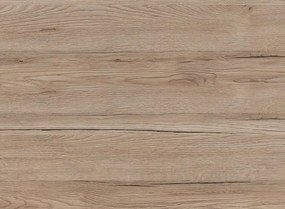 Nočný stolík Cariba, dub san remo/biely