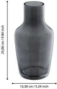 Eglo 421225 - Sklenená váza SIRANANA 25x13,3 cm čierna