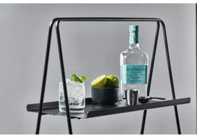 Čierna oceľová stojacia polica Zone A-Table