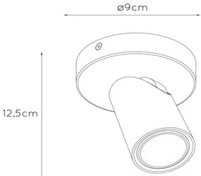 Lucide 23954/06/31 - LED Stmievateľné bodové svietidlo XYRUS 1xGU10/5W/230V CRI 95