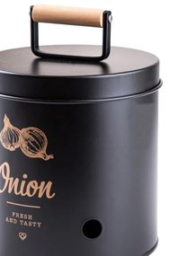 Nádoba YENNIS na cibuľu, čierna 703805