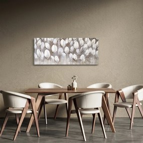 Obraz - Štruktúrované tulipány (120x50 cm)