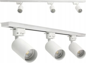 LED koľajnica 1m + 3x GU10 bodové žiarovky - sada