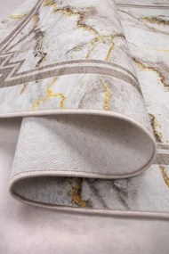 Protišmykový koberec MILANO 90003-01 krémový / zlatý