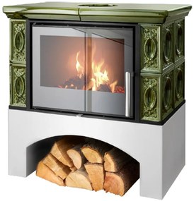 Krbové kachle Panonie Exklusive zelená