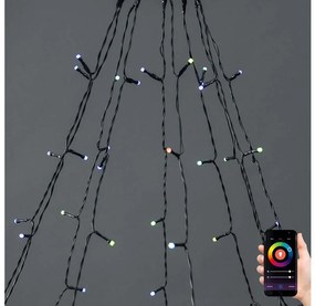 Nedis WIFILXT01C180 - LED RGB Vianočný záves 240xLED/11 funkcií 8m IP65 Wi-Fi Tuya NE0508