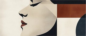 Obraz - Žena z profilu (120x50 cm)