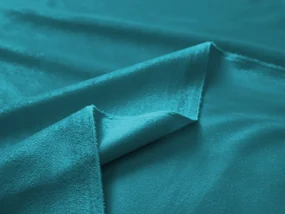 Biante Zamatový záves Velvet Prémium SVP-035 Tyrkysovo modrý - šírka 135 cm 135x220 cm