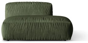 Zelený zamatový modul pohovky (pravý roh) Martina – Micadoni