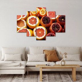 Obraz pomarančov a granátových jabĺk (150x105 cm)