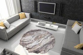 Koberec TINE 75313C Skala, kameň - tmavo sivý / svetlo sivý