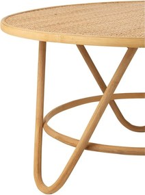 Prírodný ratanový odkladací stolík Balia Rattan Natural L - Ø 80*44 cm