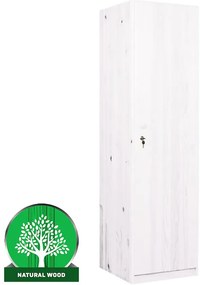 Skriňa 50 eko borovica morená biela