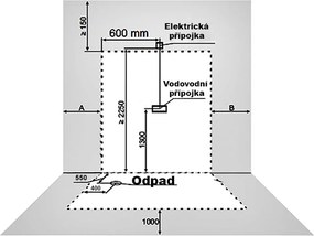Terra Hydromasážny box WSH7716W 120x85