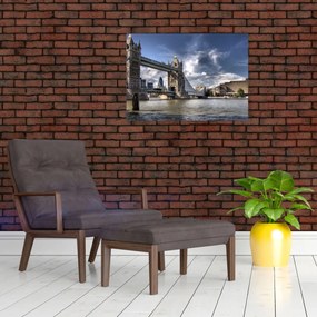 Sklenený obraz - Tower Bridge v Londýne (70x50 cm)
