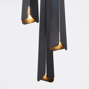 Sollux SL.1401 - Luster na lanku PRYSM 3xG9/8W/230V čierna