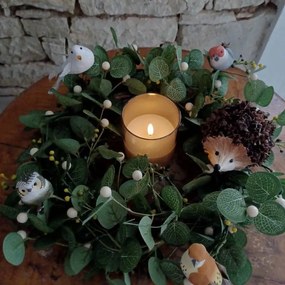 DECOLED Dekorácia biely vták, 9x4 cm - 2ks/bal.