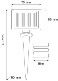 Solárna LED svetelná reťaz Micro, 15m