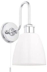 Endon 95506 - Kúpeľňové nástenné svietidlo PIPER 1xE27/10W/230V IP44 lesklý chróm