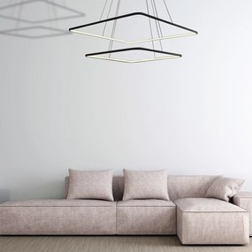 Závesné LED svietidlo Nix, 2x LED 50w, 3000k, b