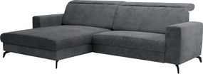 XXXLutz ROHOVÁ SEDAČKA, textil, sivá Sit & More - Sedačky - 000144000218