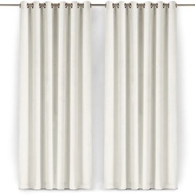 Krémový zamatový dimout záves 265x300 cm Velto – Filumi