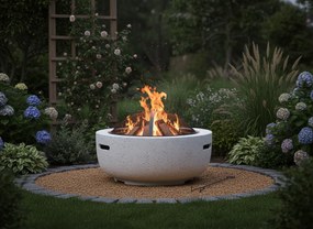 BBQ Meeting Záhradné ohnisko s roštom a príslušenstvom 60 × 60 × 42 cm – záhradný krb, ohnisko a gril v jednom