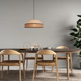 Luster na lanku MANISO 1xE27/60W/230V pr. 45 cm béžová
