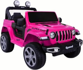 LEAN CARS Elektrické autíčko FT-938 4x4 lakované, ružové