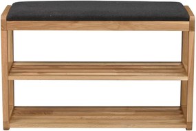 Prírodná dubová polica na topánky Rowico Gorges