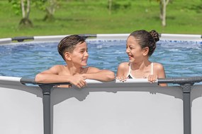 LEAN Záhradný okrúhly rámový bazén 427 x 122 cm