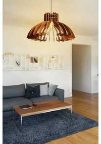 Luster na lanku 1xE27/60W/230V hnedá pr. 39 cm