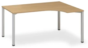 Ergonomický stôl ProOffice B 180 x 120/80 cm, pravý, buk