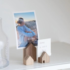 räder Drevený stojan na fotografie House – set 3 ks