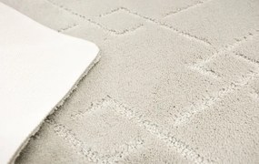 Kúpeľňový koberček Moreno svetlosivý, kosoštvorce