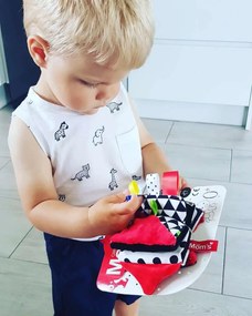 Mom’s Care – textilná knižka – kontrastné farby