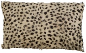 Obdĺžnikový vankúš Leopard z kozej kože - 50 * 30 * 10cm